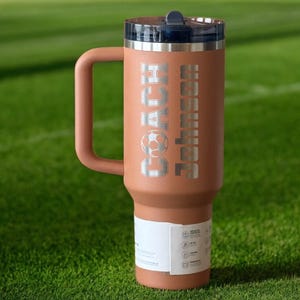 Coach Stanley Cup | Personalized 40oz Coach Tumbler | Custom Engraved Sports Gift for Kids&#39; Coaches (30oz or 40oz)