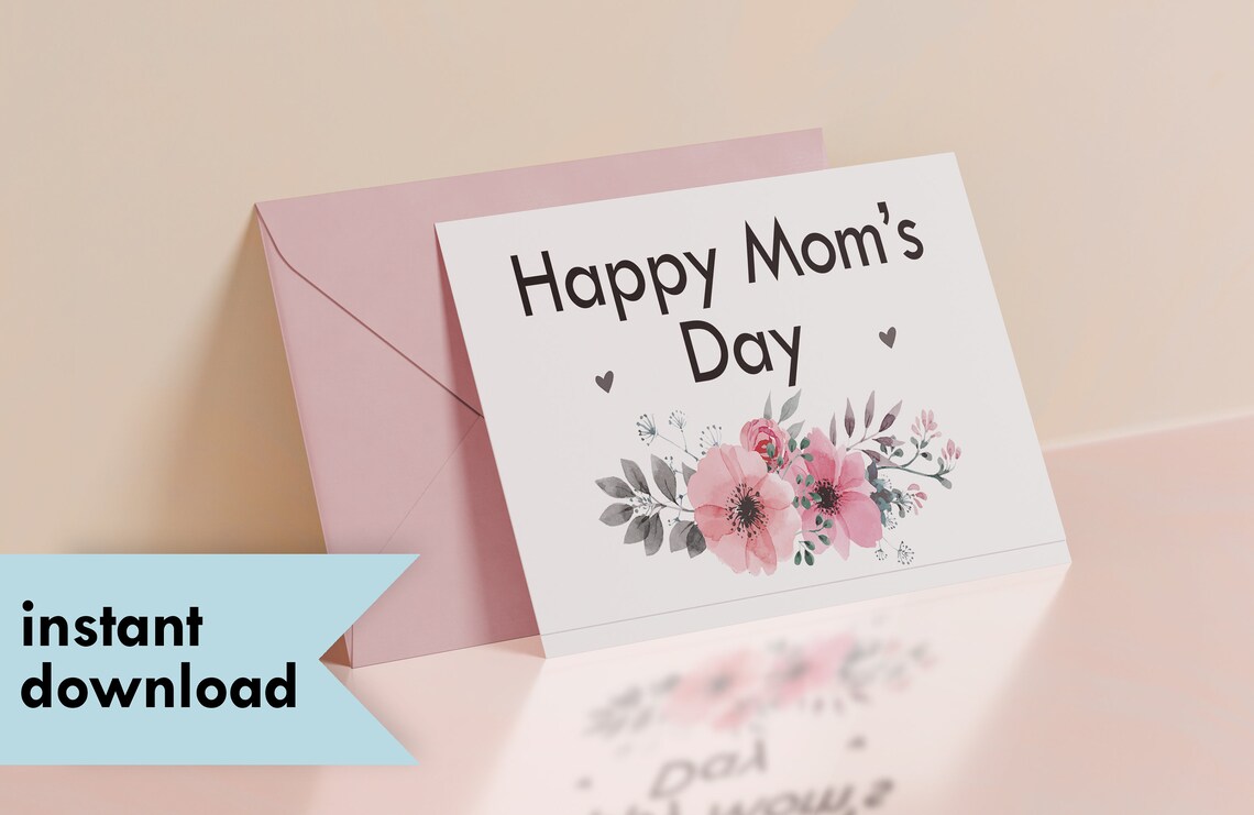 Happy Mom's Day Card Gift for Mom Mother's Day Gift Etsy