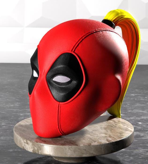Blinking Deadpool Mask - Etsy Blinking Deadpool Mask - Etsy