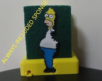 Homer Sponge Holder Meme  Including Sponge!!  (Exclusive to USA/CAN/UK/Mexico)