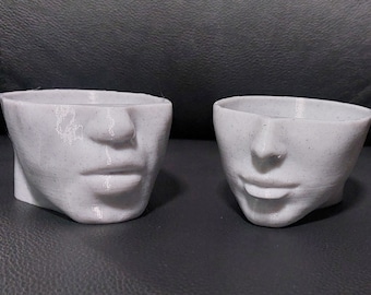 Head face pots, face planter, head pot, planters