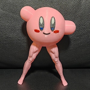 Kirby With Muscular Legs 3D Printed Figurine