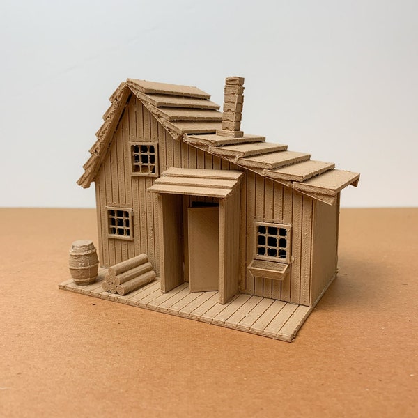 Pequeña casa en la cabaña en miniatura de Ingalls en la pradera