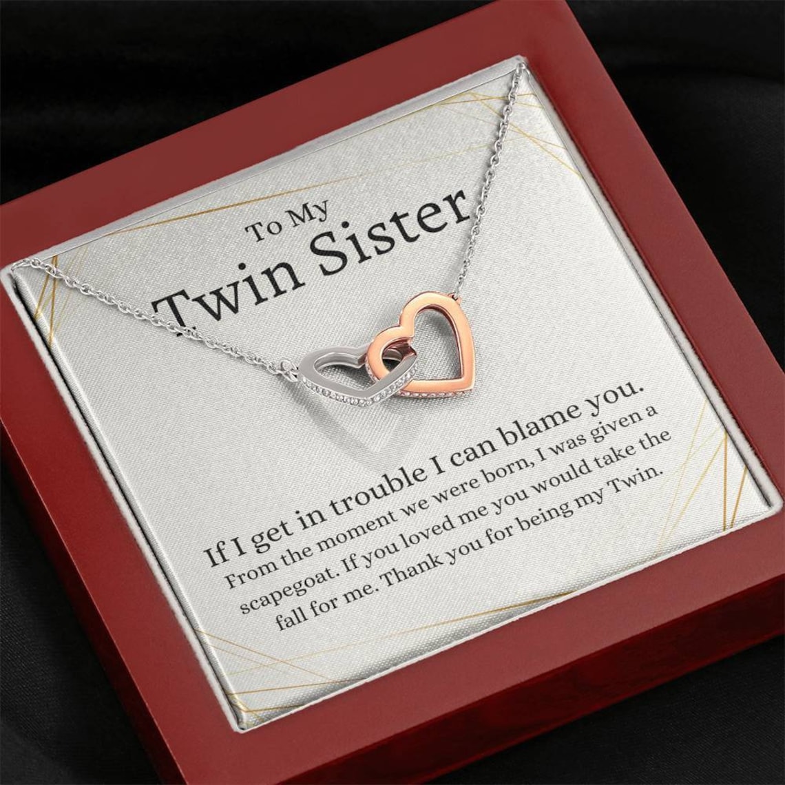 Funny Twin Sister Gift Twin Sisters Gift Twin Sister Etsy