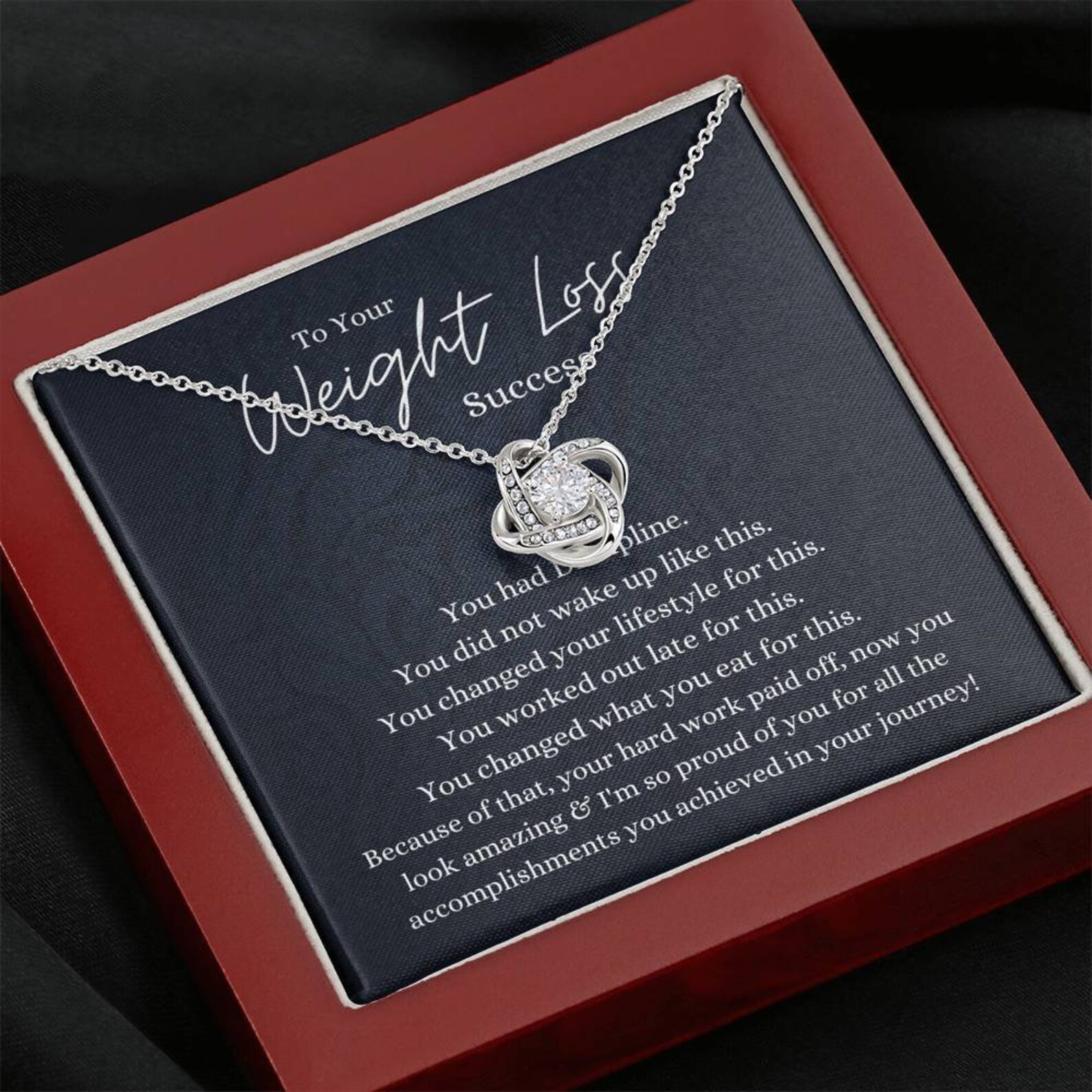 Weight Loss Success Necklace Gift Weight Discipline Necklace Etsy