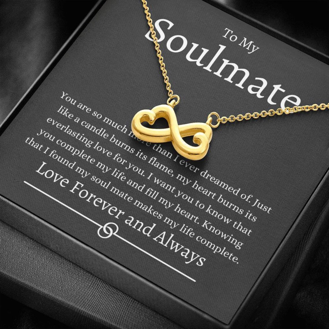 Soulmate Necklace Gift For Her To My Soulmate Necklace Love Etsy
