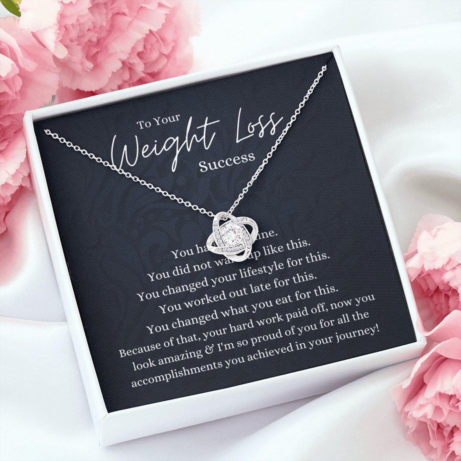 Weight Loss Success Necklace Gift Weight Discipline Necklace Etsy
