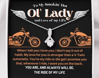 Biker Old Lady Quotes Biker Husband Gift | Etsy