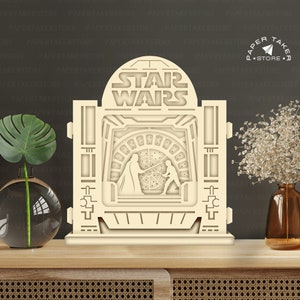 Modèle étoiles pop-up, pop-up SVG pour projets Cricut, découpe de papier 3D en forme de tranche de boîte à lumière, veilleuse pop-up bricolage