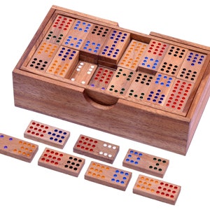 Domino Double 12 per 2-6 giocatori - gioco da tavolo con 91 tessere