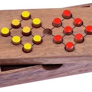 Swap Eight - Halma - Thinking game - Wooden puzzle game