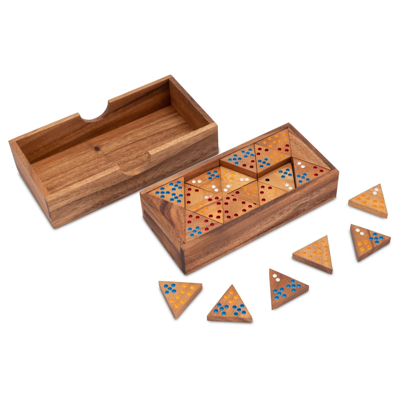 Tridomino With Points For 2 To 6 Players With 56 Playing Pieces In A tridomino-with-points-for-2-to-6-players-with-56-playing-pieces-in-a