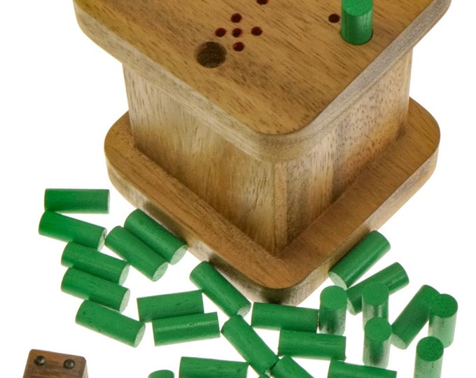 ALLES NACH RECHTS Spiel 1 Spielplatte mit Zubehör HolzperlenSpiel Etsy.de