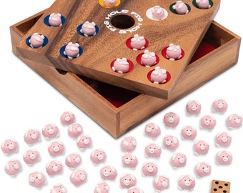 Pig Hole for 2 to 6 players - 2nd choice - playing field 18 x 18 cm - including 60 pigs