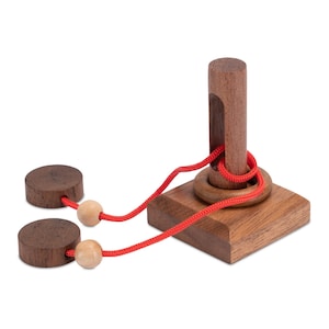 The Captive Ring - String Puzzle - Wooden Puzzle Game