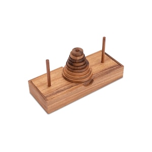 Pagoda - Tower of Hanoi - Puzzle game - Logic game with 9 wooden discs
