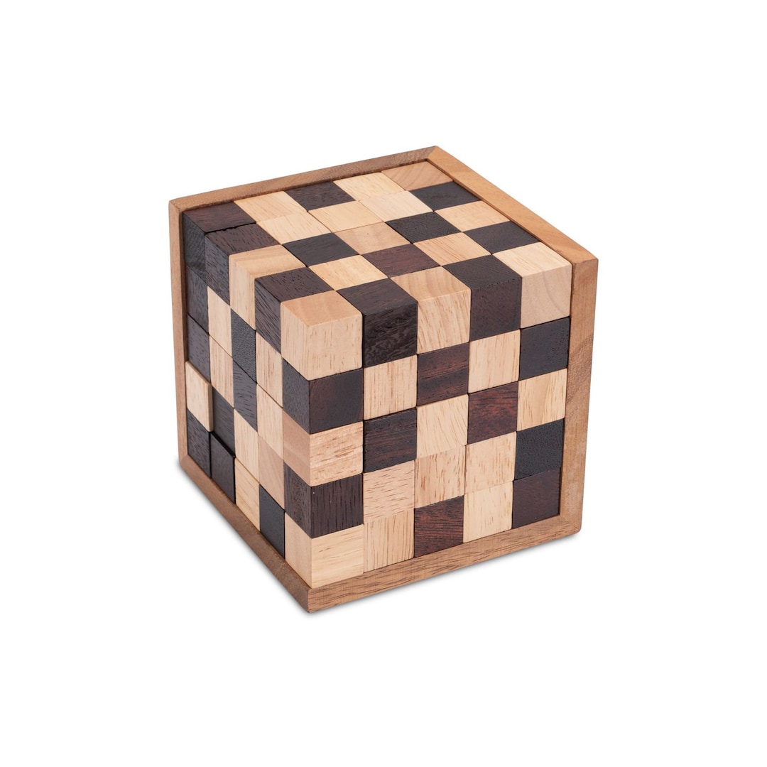 Chess Cube 125 - 3D Cube XL - 3D Puzzle - Brain Teaser With 25 Pieces ...