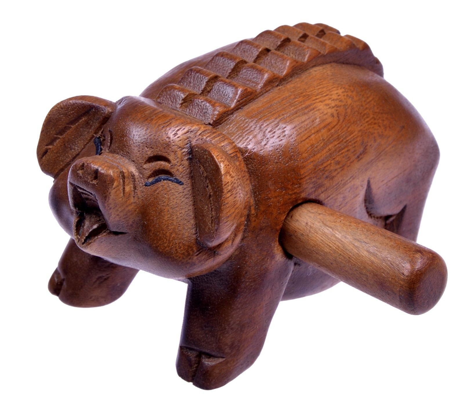 Sound Pig - 14 cm - Sound Animal - Musical/Percussion Instrument made of Wood