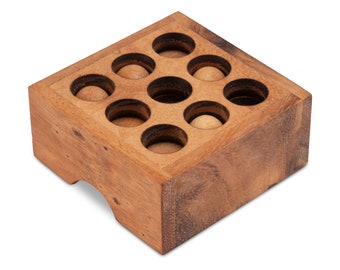 Golf Puzzle - 3D Puzzle - Knobelspiel mit 6 Spielsteinen in einem Holzkasten