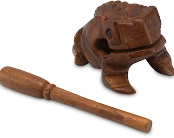 Frog Sound Frog Size 2 – 7cm Wooden Sound Animal | Handmade Musical/Percussion Instrument