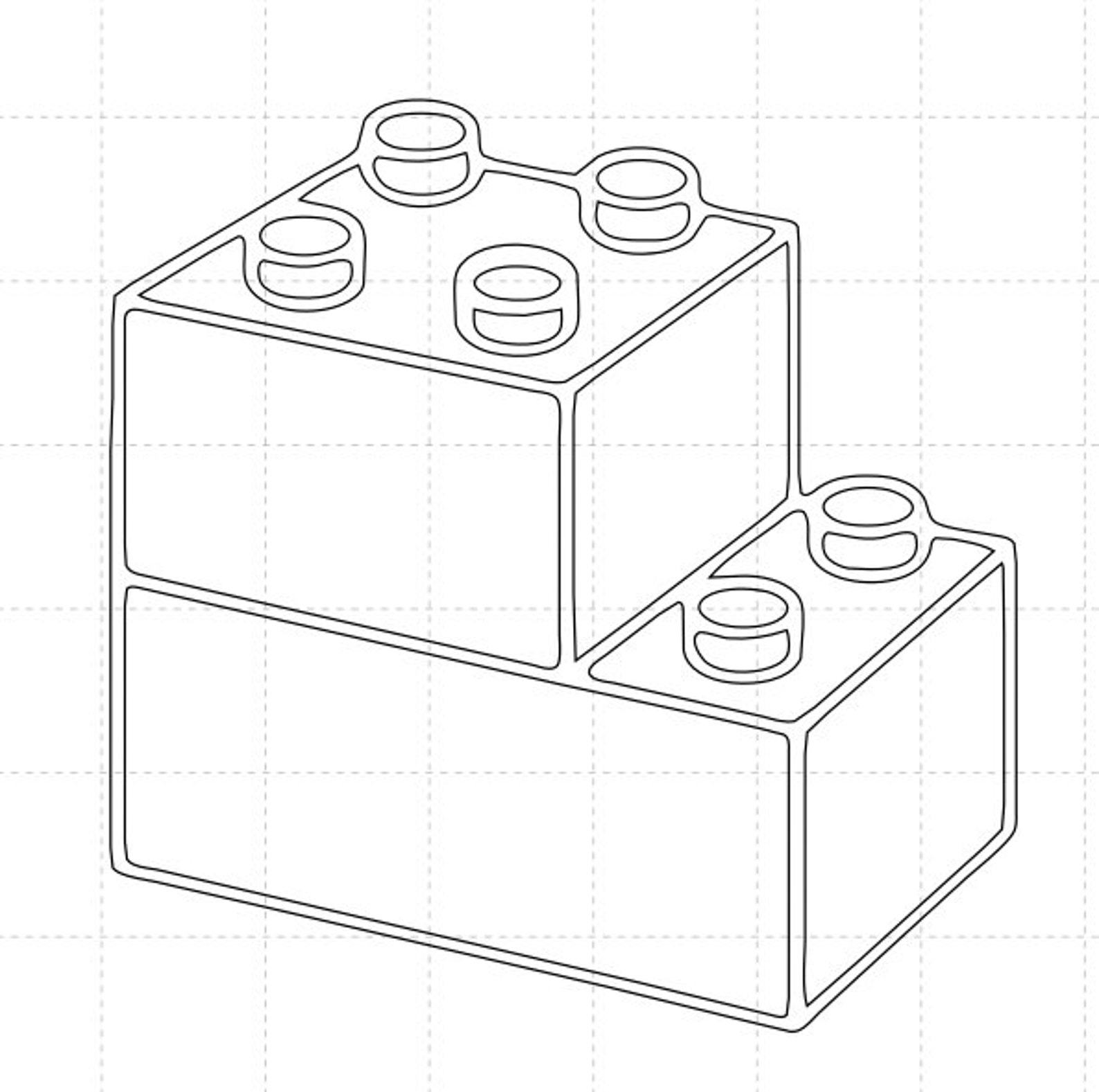 Block block stacks svg png pdf dxf clipart Etsy