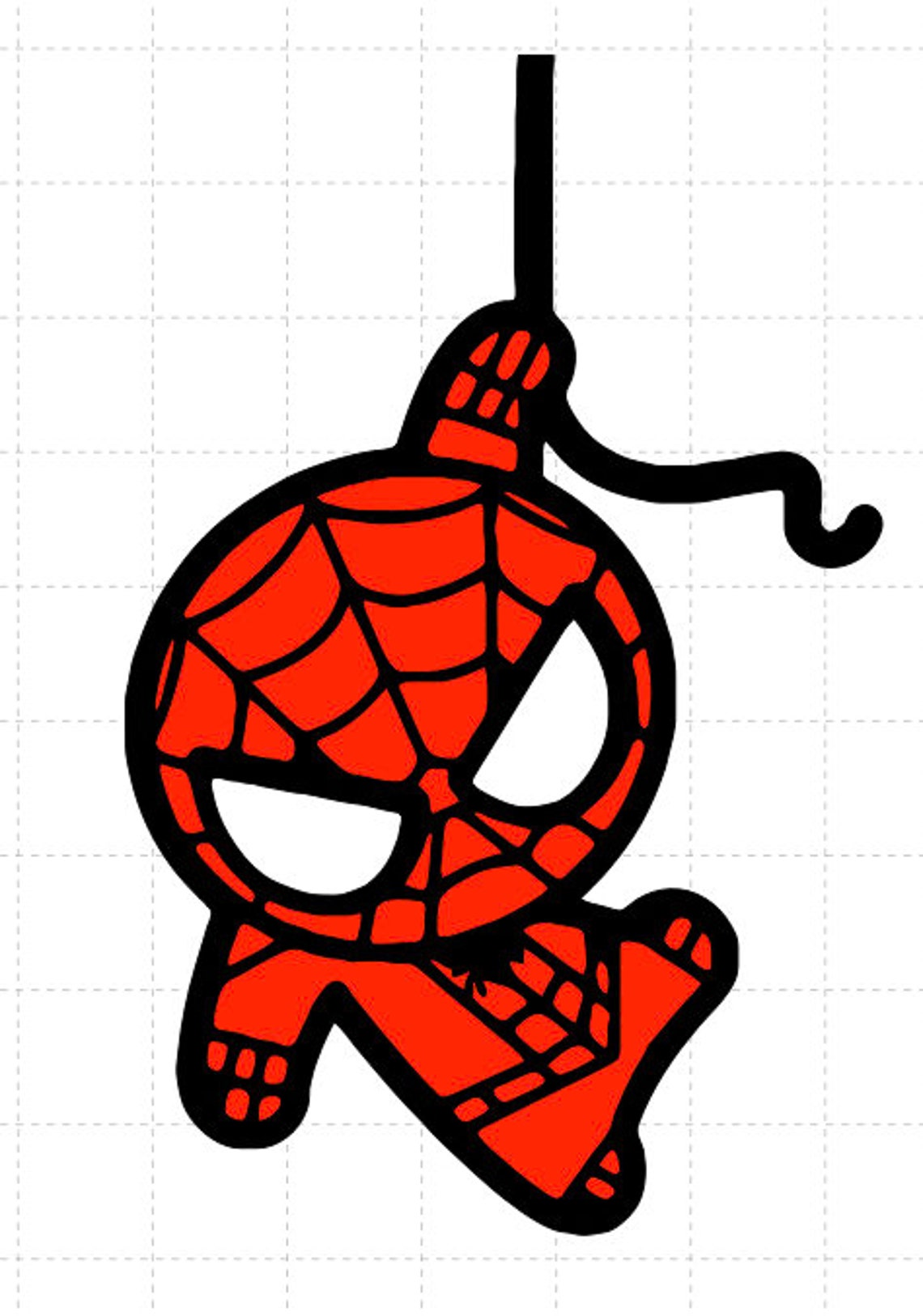 Hanging Spiderman SVG spider svg png pdf dxf | Etsy