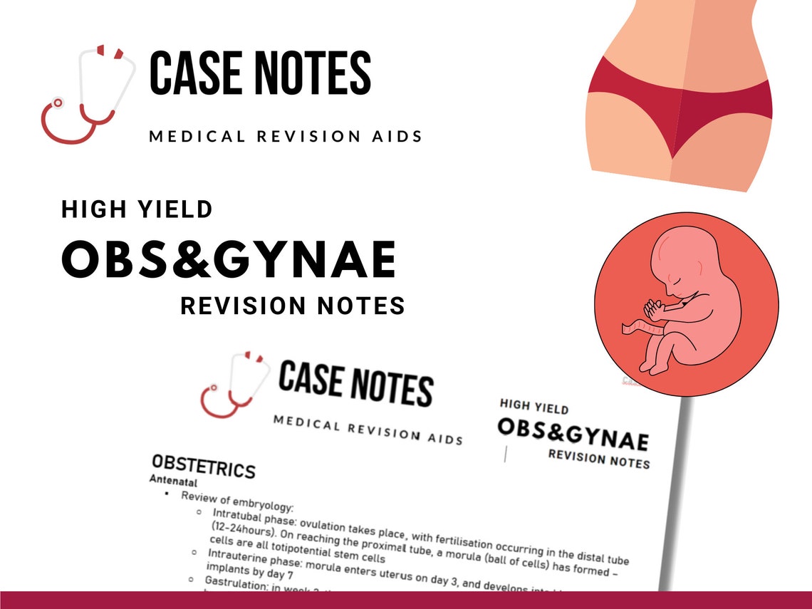 Obs and Gynae Revision Notes Case Notes Medical Revision Aids ...