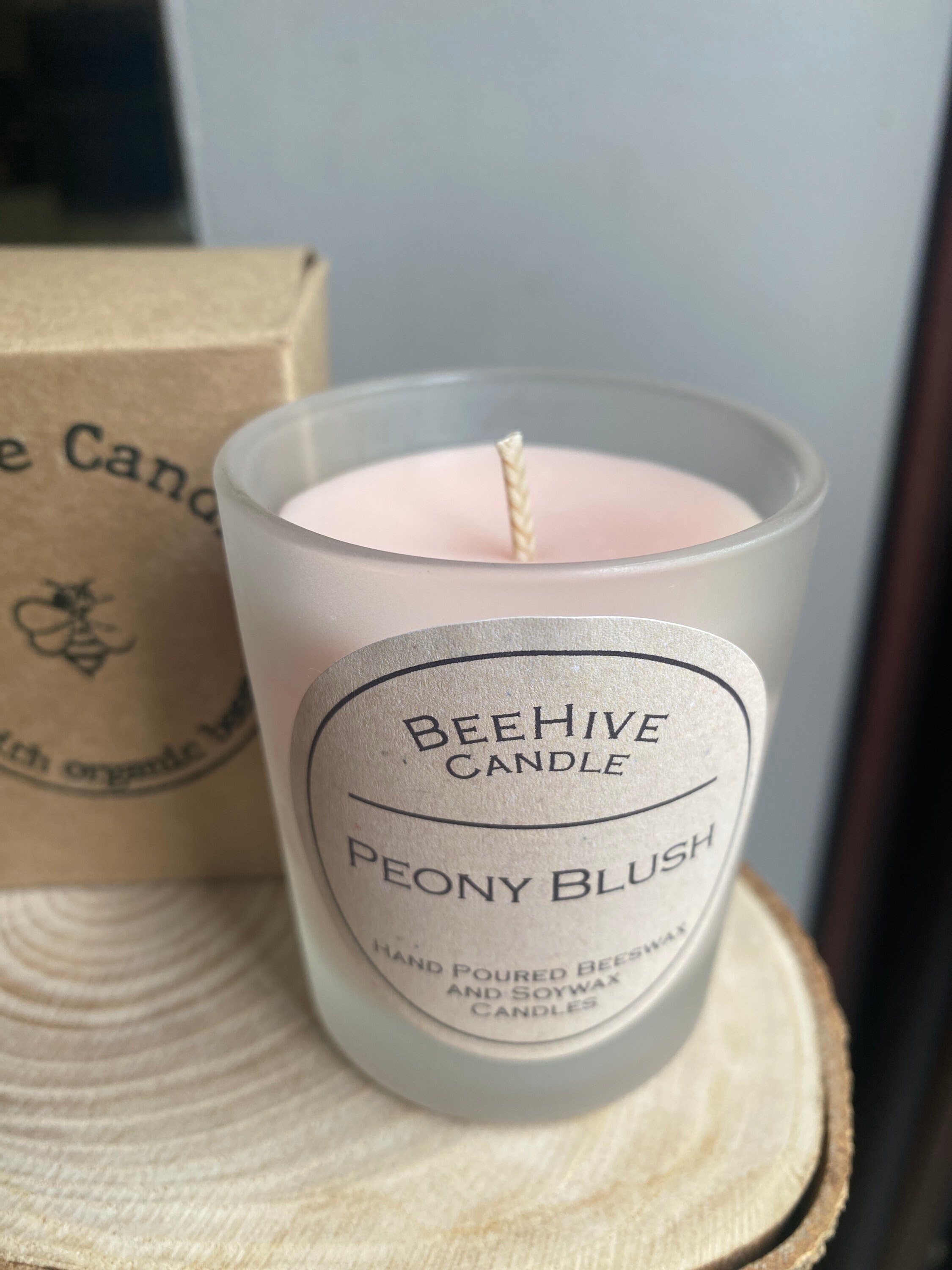 Peony Blush Pink Candle Etsy