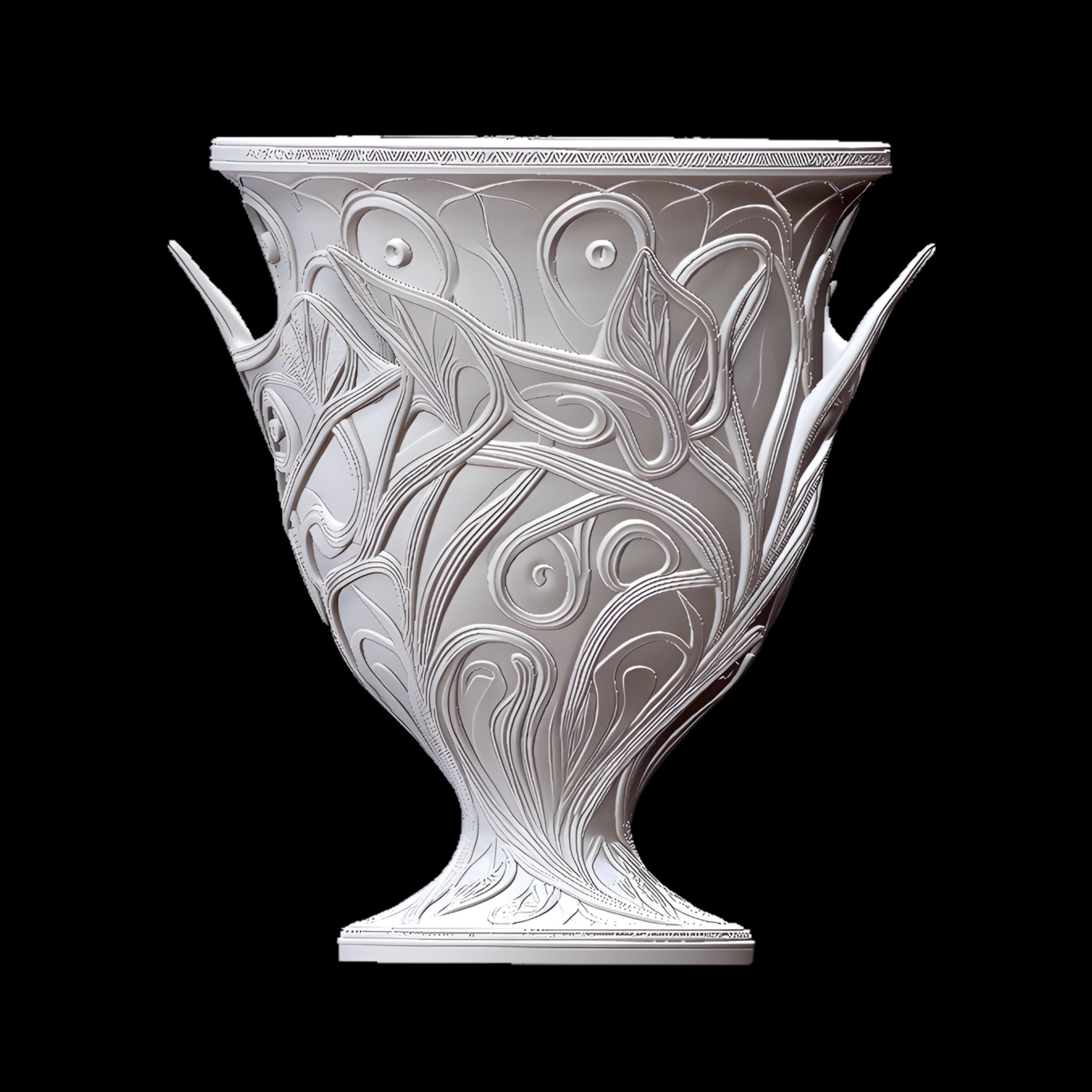 Elven Glow Goblet 3D Model STL | Fantasy Rune Chalice & Mystic Home ...