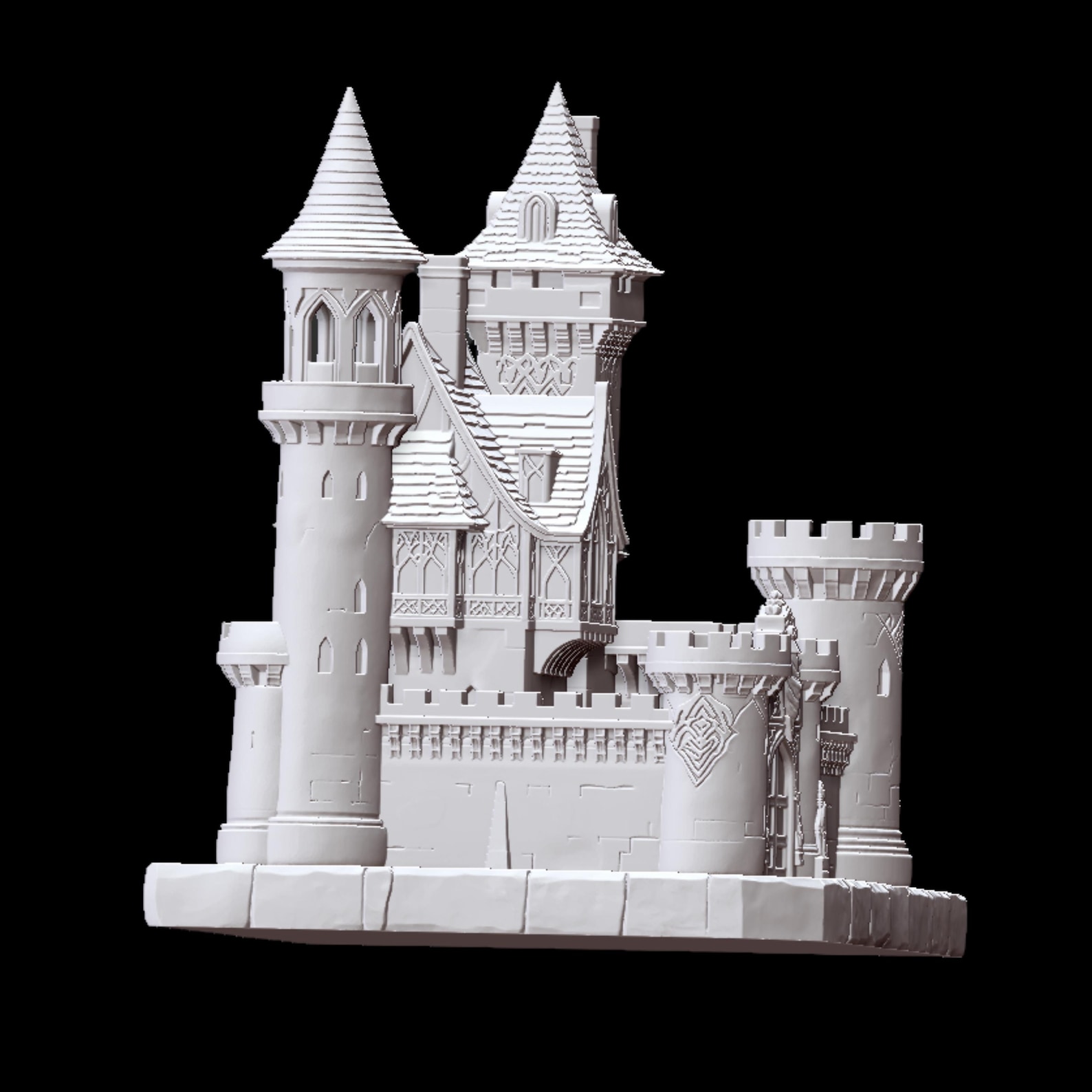 Fantasy Castle STL Detailed Medieval Fortress Diorama 3D Printable fantasy-castle-stl-detailed-medieval-fortress-diorama-3d-printable