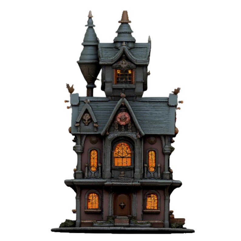 Steampunk Clock Tower House 3D Model: Fantasy Diorama (STL Digital ...