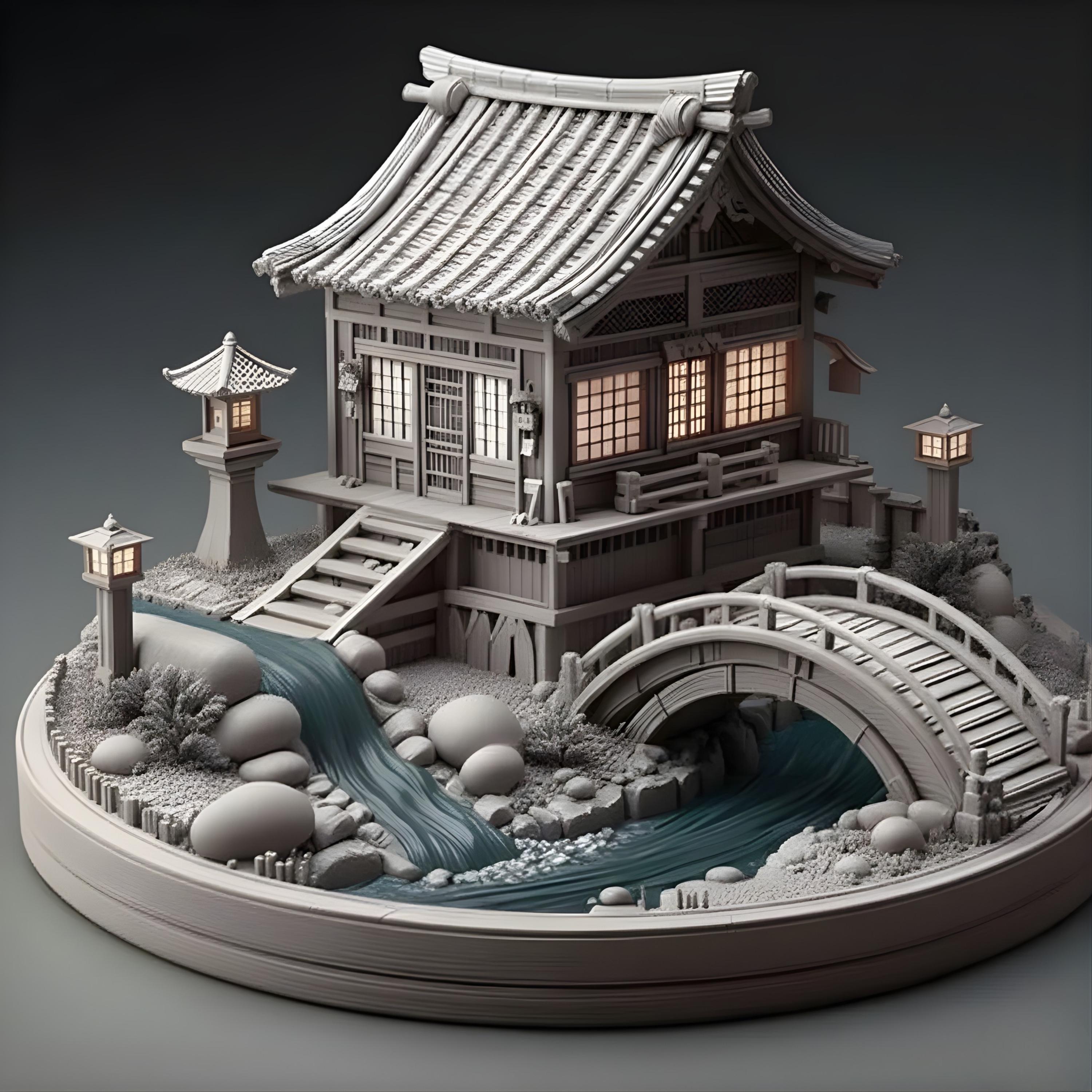 Japanese house model - Etsy 日本