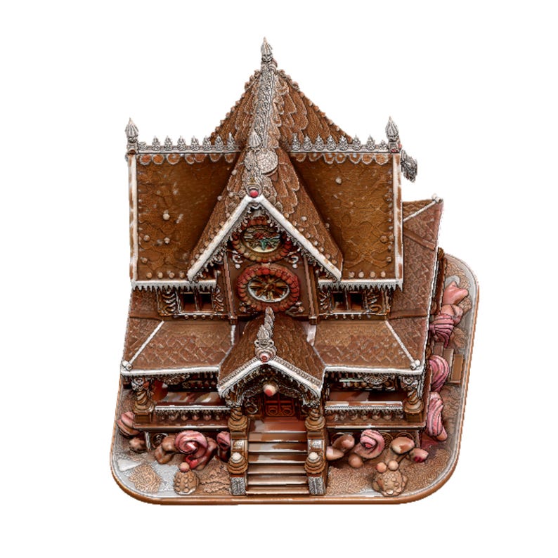 Ultimate Gingerbread House 3D Model STL | Christmas Candy Mansion ...