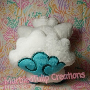 handmade 6.5" Alolan Vulpix pokemon plush image 3