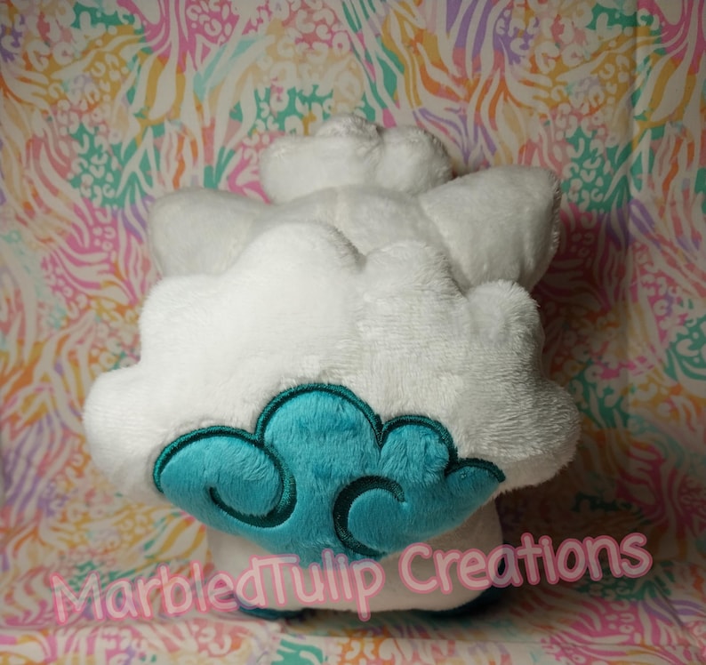 handmade 6.5" Alolan Vulpix pokemon plush image 3