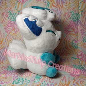 handmade 6.5" Alolan Vulpix pokemon plush image 4