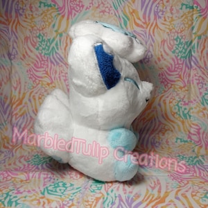 handmade 6.5" Alolan Vulpix pokemon plush image 6