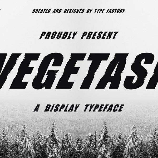 Vegetasi - A Display Typeface