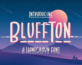 Bluffton – Decorative Hand Drawn Font
