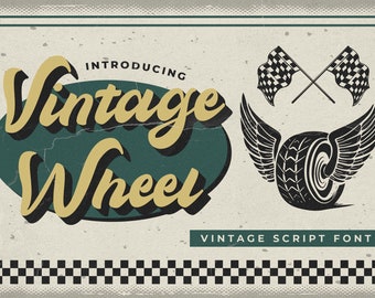 Vintage Wheel – Vintage Script Font