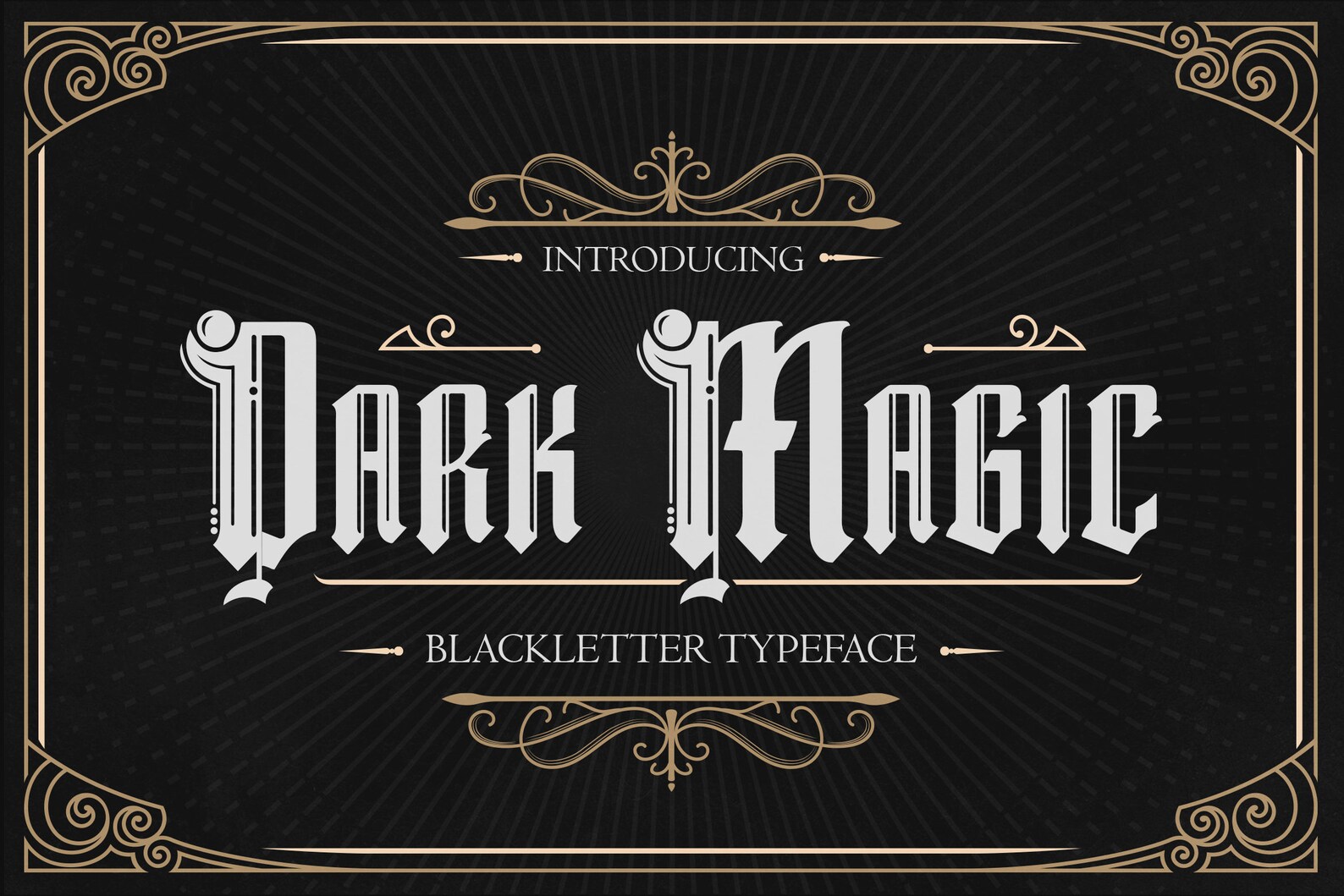 Dark Magic – Blackletter Typeface - Etsy