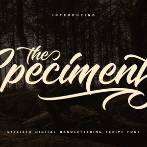 The Speciment Handlettering Script Font image 1