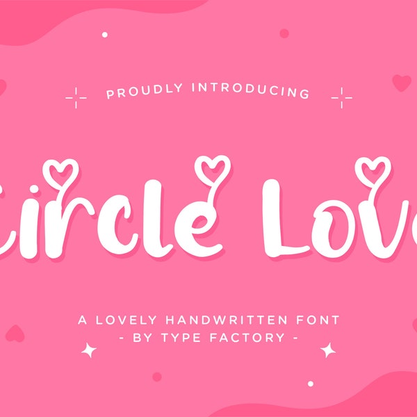 Circle Love - A Lovely Handwritten Font