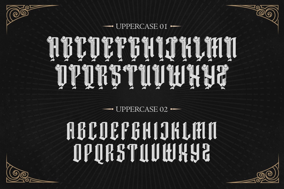 Dark Magic – Blackletter Typeface - Etsy