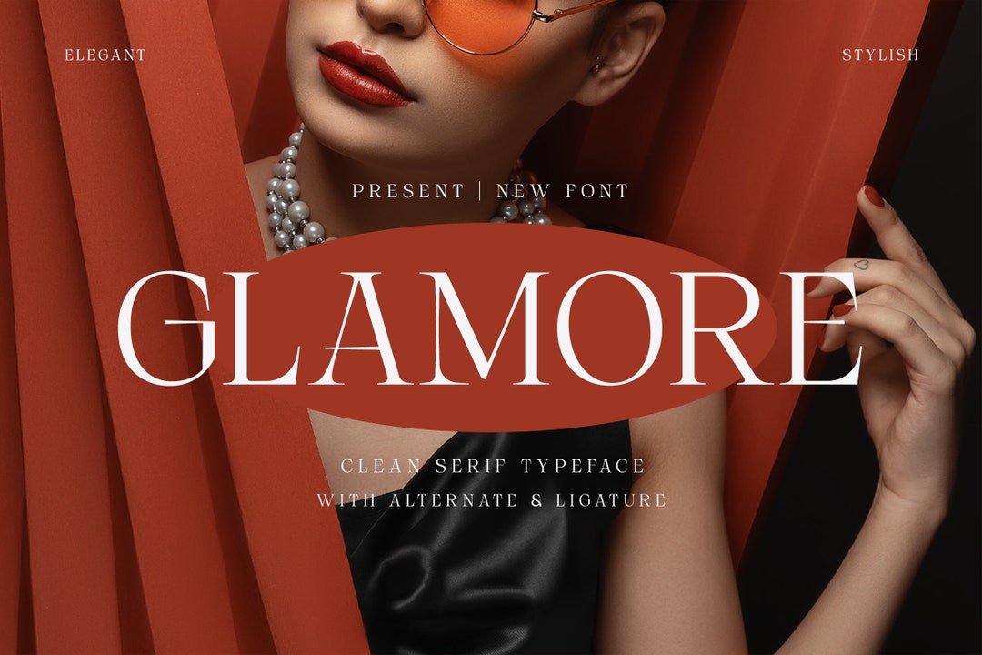 Glamore Clean Serif Typeface - Etsy