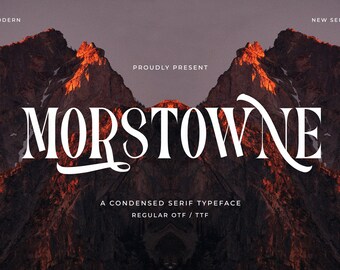 Morstowne - Condensed Serif Typeface