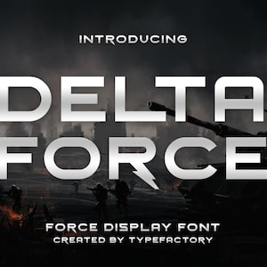 Delta Force - Force Display Font