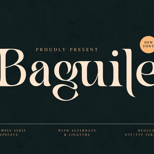 Baguile - Tipo de letra Serif simple