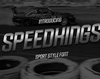 SPEEDKINGS – Futuristic Display Font