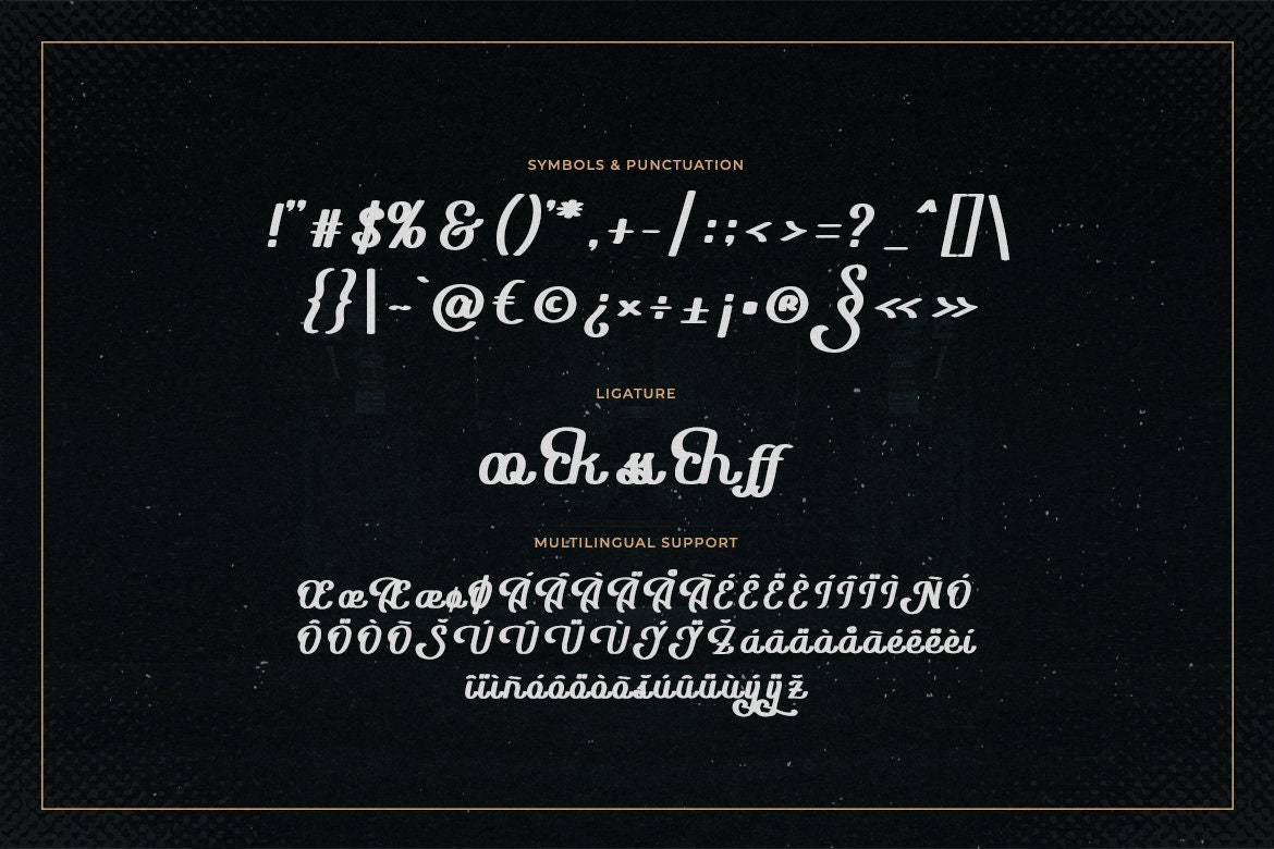 Blacklight - A Vintage Script Font - Etsy